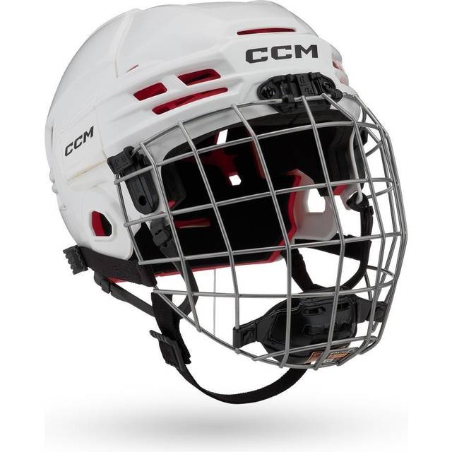 Ishockeyhjelm med gitter for senior / voksen