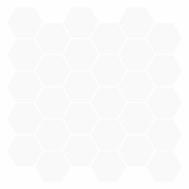 Mosaikk / sekskantet hvit