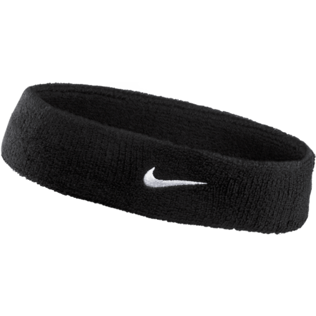 Nike Swoosh NNN07010OS Headband - White/Black