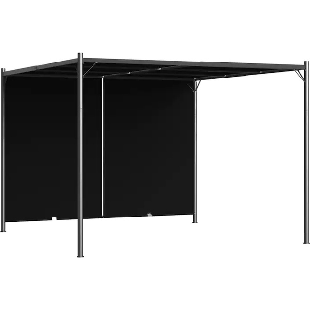 vidaXL Garden Pergola with Retractable Roof