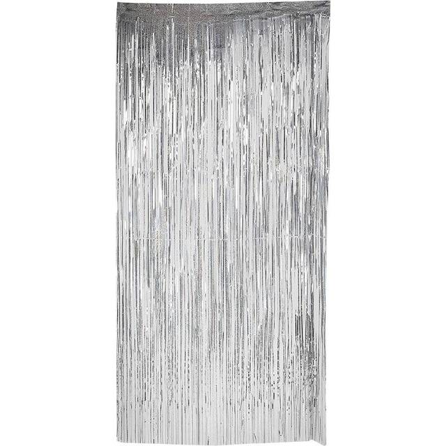 Hisab Joker Glittergardin 92x240cm Sølv