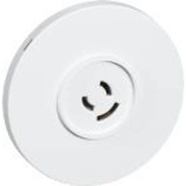 Schneider Electric LK Fuga Lampestikkontakt ø80 Rund Hvit