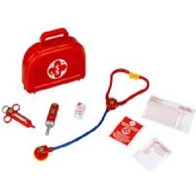 Klein Theo Klein 4420 Doktorköfferchen mit Zubehör, halbrund, 8-teillig Doctor Play Case with Accessories, Small Rounded