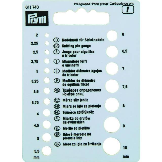 Prym Strikkepinnemåler 2-10mm