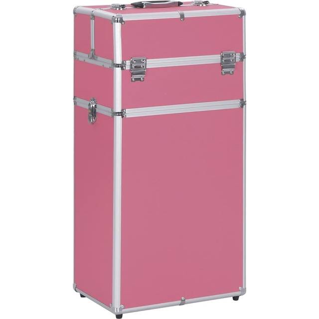 vidaXL Sminketralle Aluminium Rosa
