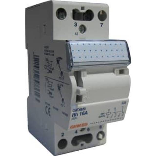 Gewiss Relé 2 Bryter 16A 230V AC GWD6630