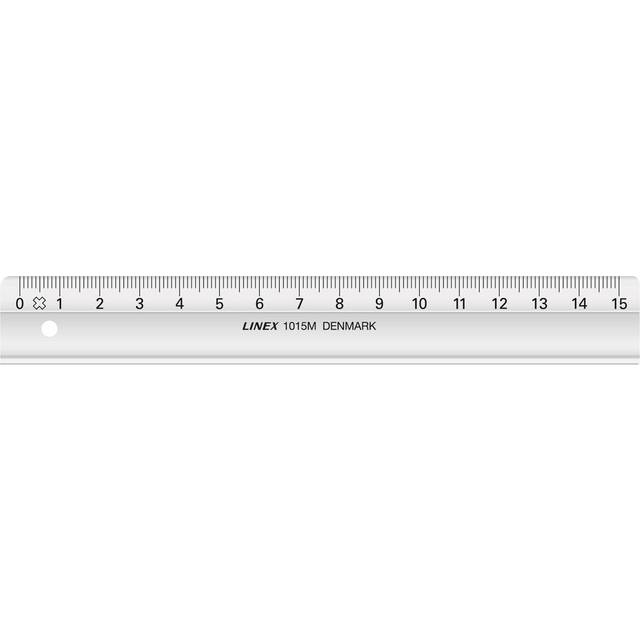 Linex Linex linjal 15 cm, klar