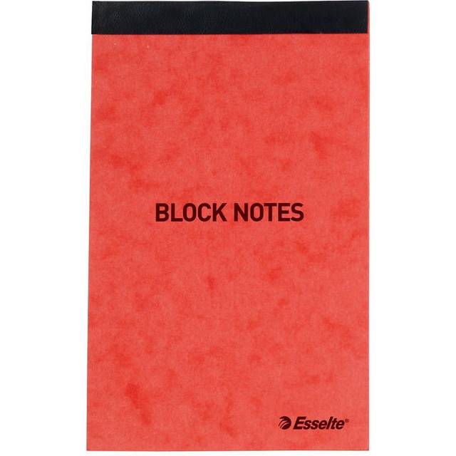 Esselte Notesblok m/orange omslag 130x80mm 45553