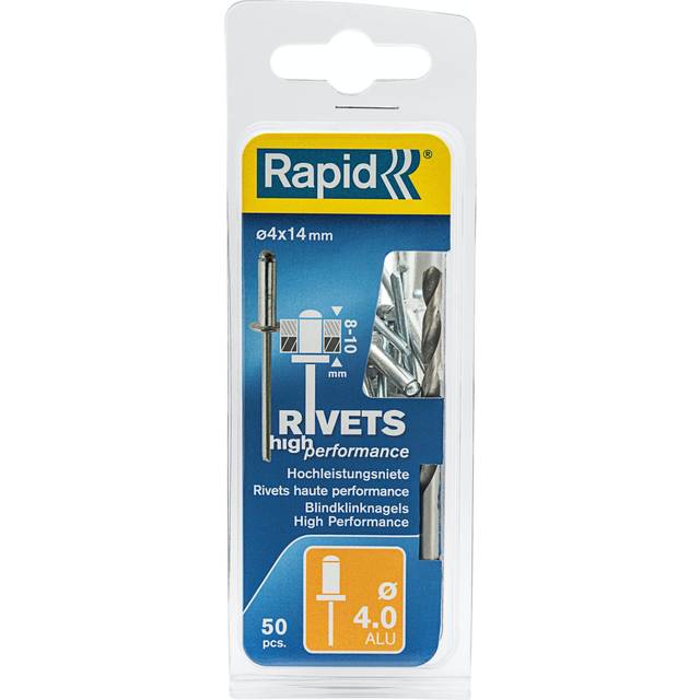 Rapid High Performance Rivets 4 14mm Blister of 50 1st