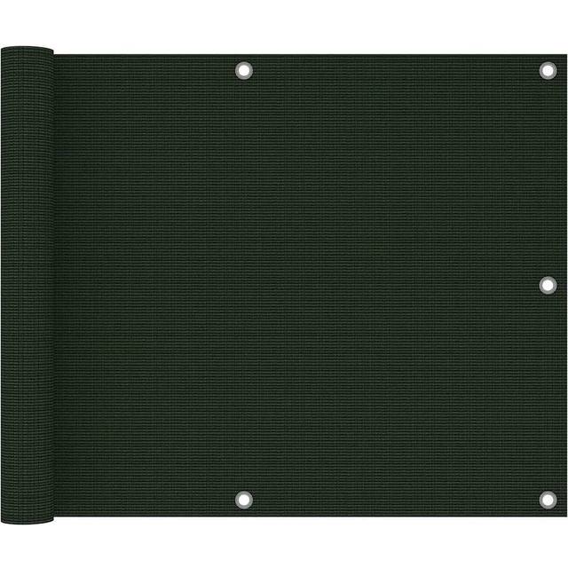 vidaXL Balcony Screen Dark Green HDPE Protective Privacy Fence