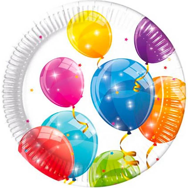 Procos Decorata Party Papptallerkener 8-pack 19,5 cm