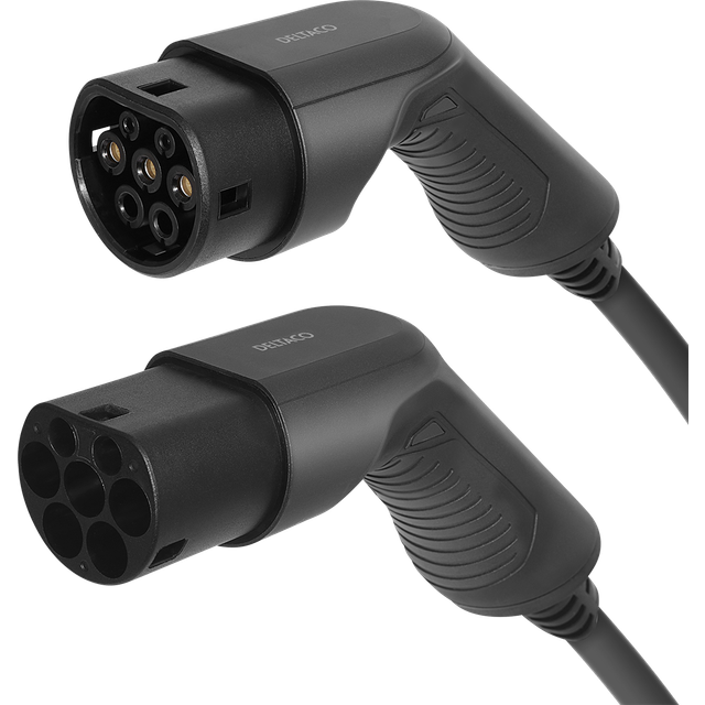 Deltaco e-Charge Ladekabel Elbil Type 2 3-fas 10m