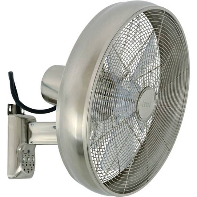 Beacon Lighting Wall Fan with Remote Silver