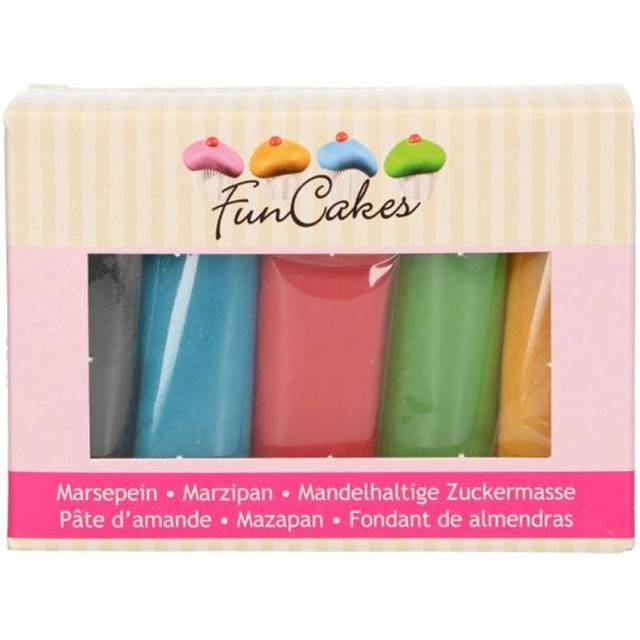 Funcakes Marsipan Basfärger 5-pack Marsipanpynt