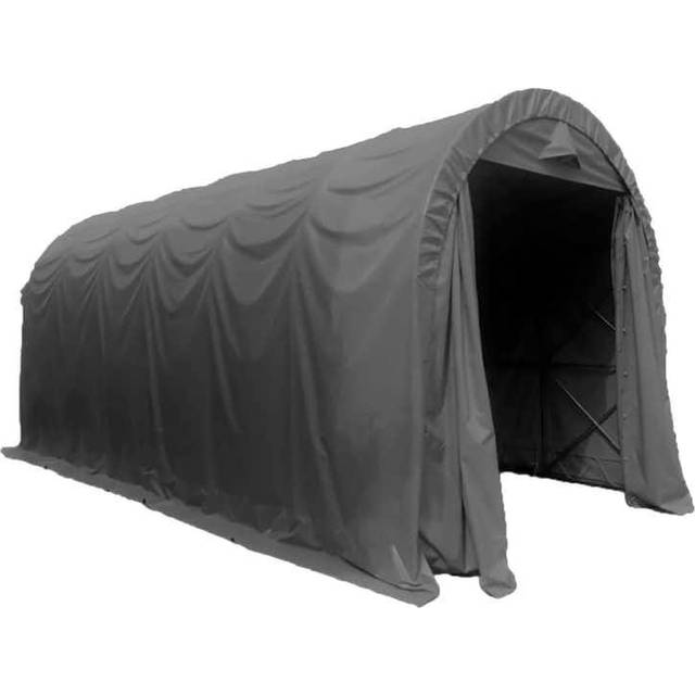 Fornorth Garagetält 4x8m, mörkgrå