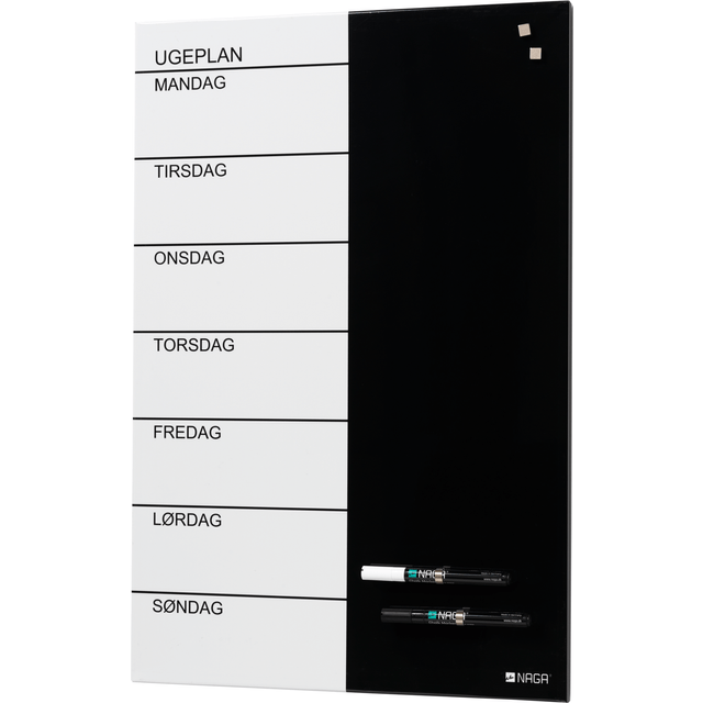 Naga Magnetic Steel Weekly Board 60x40cm