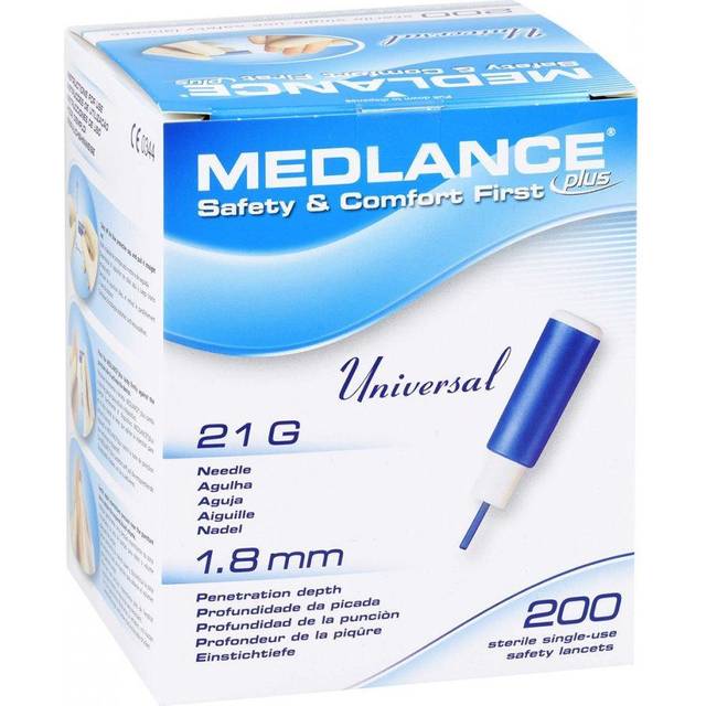 Medlance Plus 21G Universal 1.8mm 200 stk