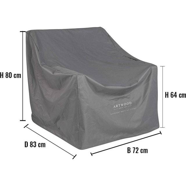 Artwood Møbeltrekk Til Lenestoler 72 x 83 cm Lenestoltrekk Grå