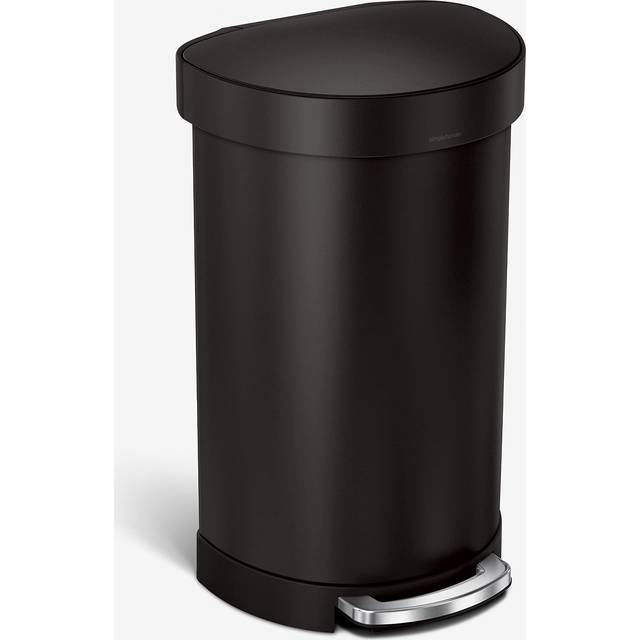 Simplehuman Semi-Round Hands-Free Kitchen Step Trash Can Soft-Close
