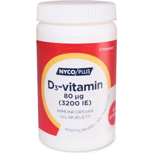 Nycoplus Vitamin D3 80mcg 100 st