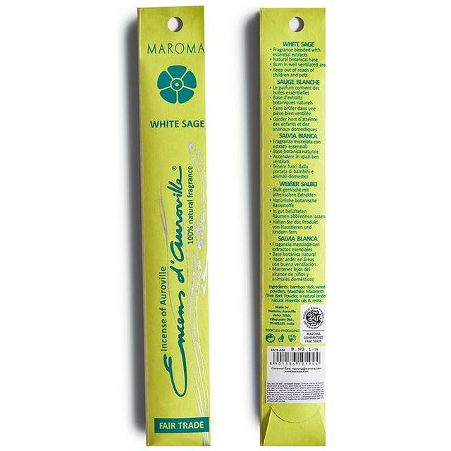 Maroma Incense Sticks White Sage 10-Pack