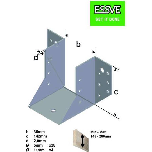 Essve Bjelkesko 36X142X2,0