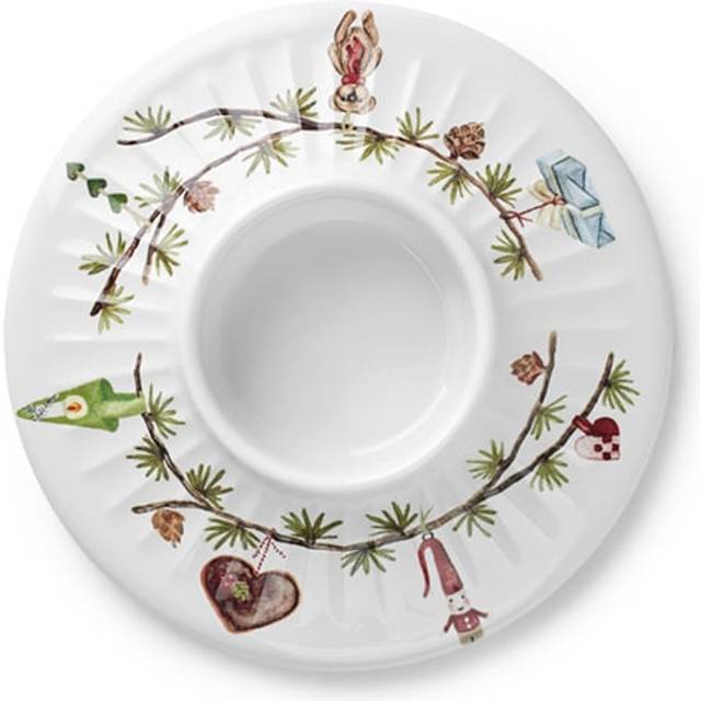 Kähler Christmas White Lysestake 4cm