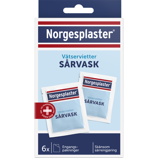 Norgesplaster Sårvask 6-pack
