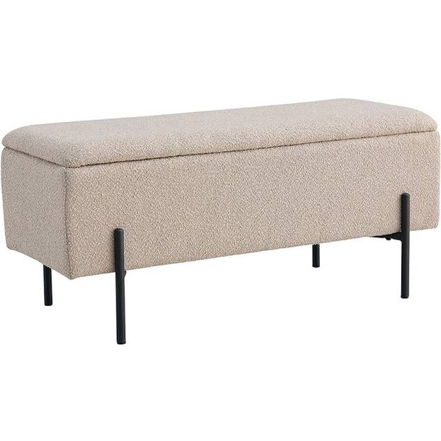 House Nordic Watford Beige Oppbevaringsbenk 95x43cm