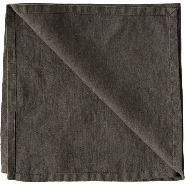 Tell Me More Washed linen Tøyserviett Grå, Beige (45x45cm)