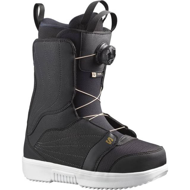 Salomon Pearl Boa Snowboard Boots - Black/White/Gold