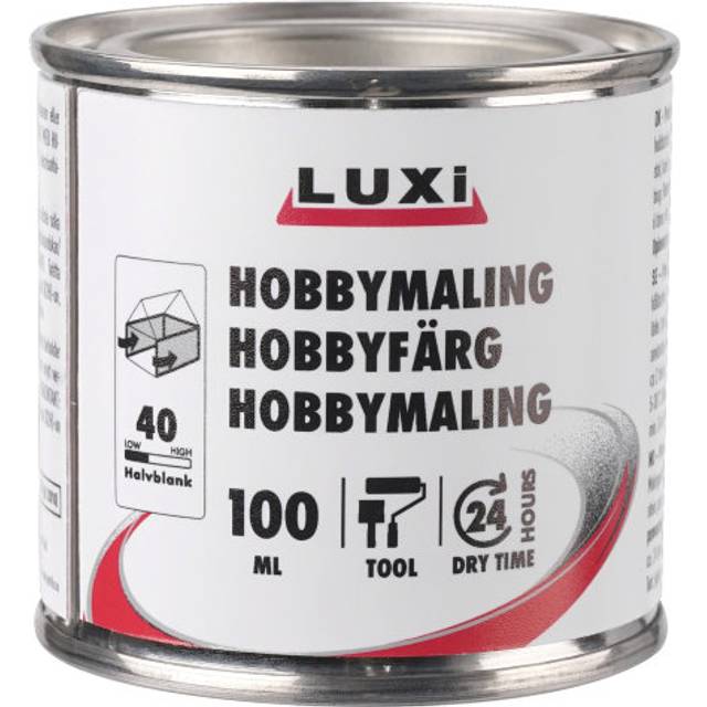 Luxi Hobbymaling hvit 100 ml Luxi