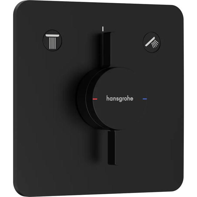 Hansgrohe DuoTurn Q Dusjbatteri Sort Svart