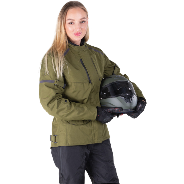 Course MC-Jakke Commuter Dame Grønn