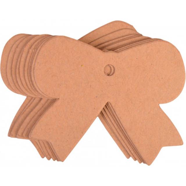 Infinity Hearts Kort Sløjfe Karton 4.7 x 5.7 cm 10 stk