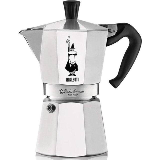 Bialetti Moka Express Espressokanne 3 Kopper Sølv