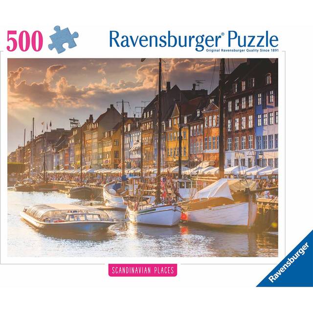 Ravensburger Sunset In Copenhagen Puslespill 500 Brikker