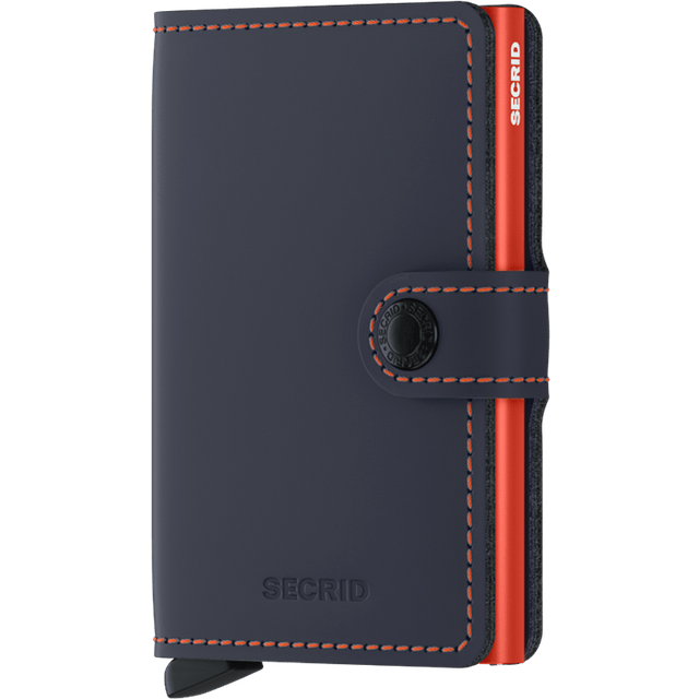 Secrid Secrid Miniwallet - Matte Night Blue/Orange