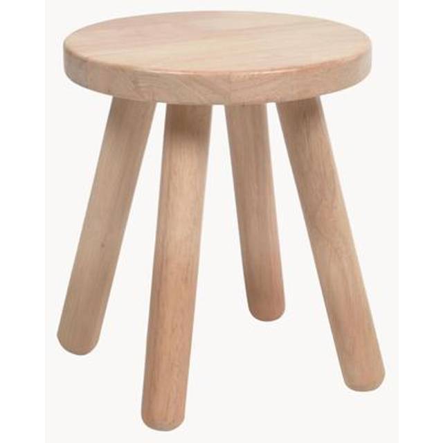 Kave Home Dilcia Barnekrakk Rund Naturlig Gummitre H31