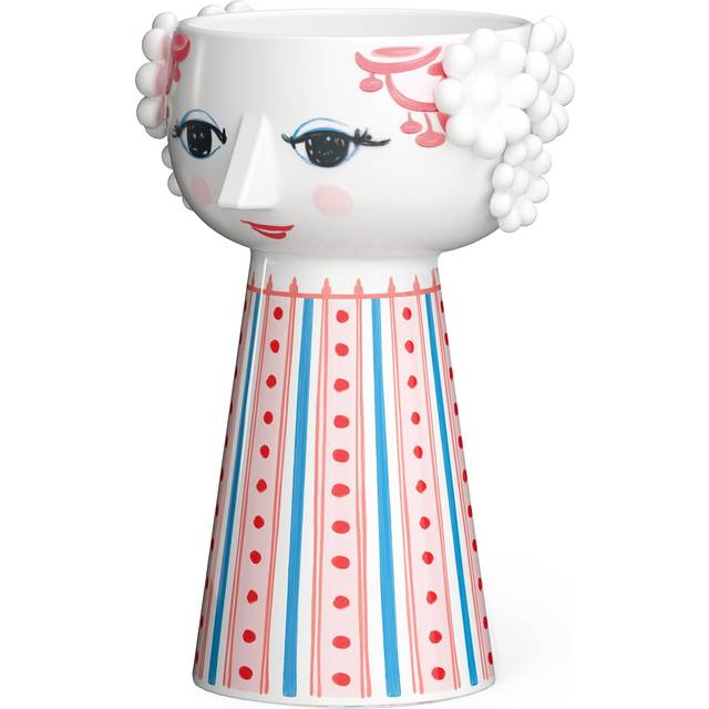 Bjørn Wiinblad Eva Dusty Red Lysestake 14cm