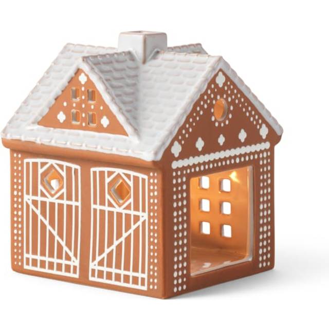Kähler Gingerbread Candle House Christmas Child Brown Julepynt 11.5cm