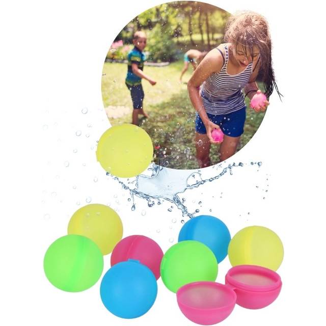 Alert Vannballonger 12 pack gjenbrukbare i ulike farger