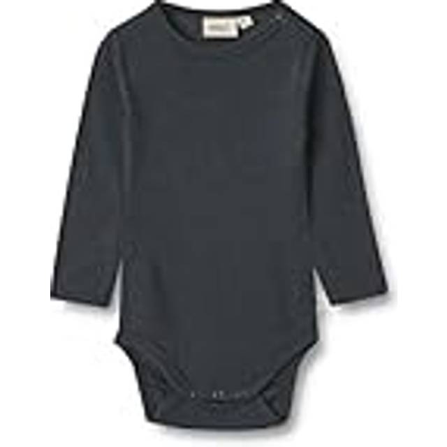 Wheat Langærmet Uld Body Lucca - Navy