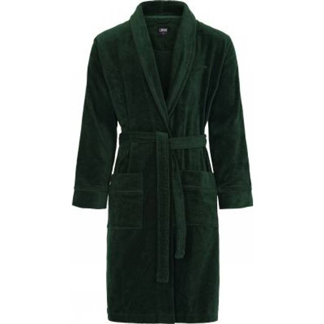 JBS Bath Robe Mørkgrørnn bomull Herre