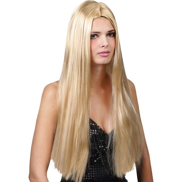 Wicked Costumes Lang Blond Parykk One Size