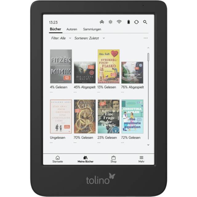 Tolino Shine Color E-Book Reader 16 GB Wi-Fi Black