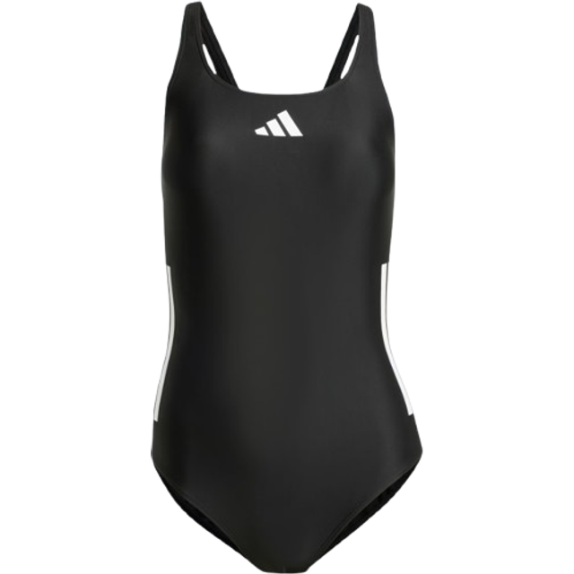 adidas 3-Stripes C-Back Badedrakt - Black/White