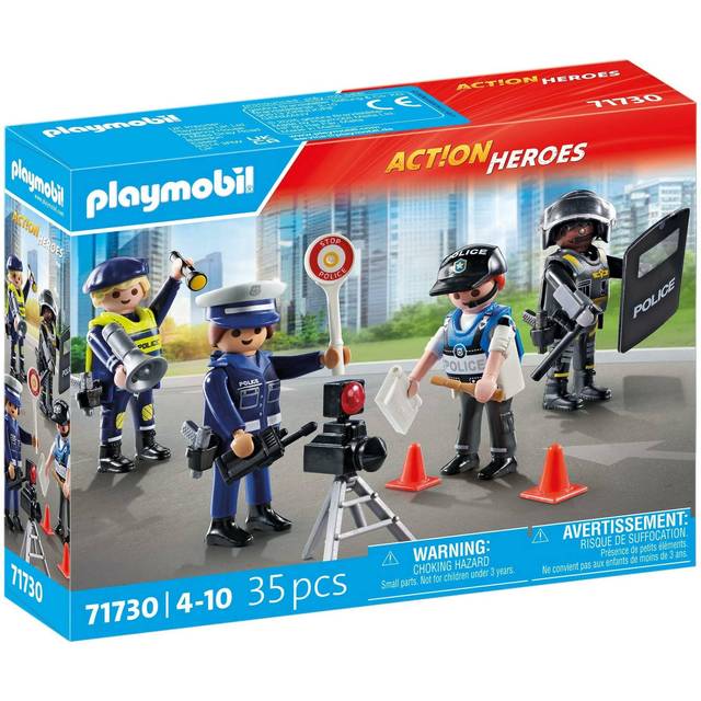 Playmobil PLM Set Metiers Police 4 Policiers