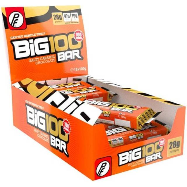 Proteinfabrikken Big 100 Proteinbar Salt Karamell Sjokolade 15 st