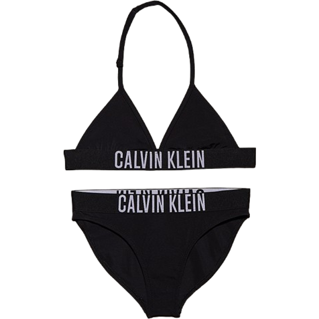 Calvin Klein Girl's Triangle Bikini Set Intense Power - Pvh Black (KY0KY00090BEH)